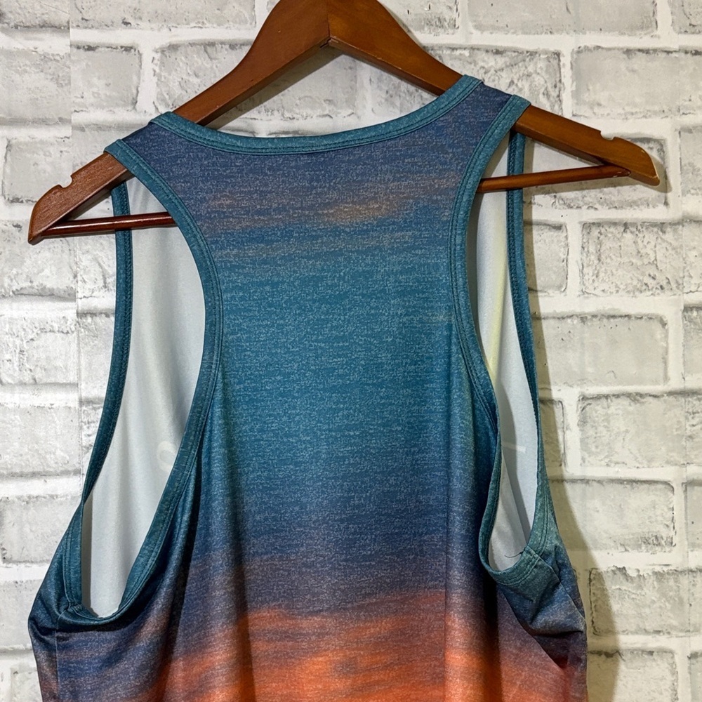 Emery Rose Blue beach theme Tank Top, size 2XL - Picture 6 of 7